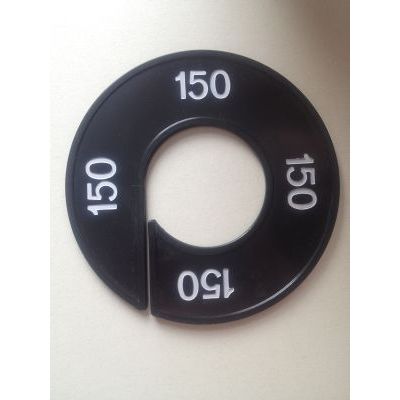 Klika - Maatring 9cm zwart/wit 150