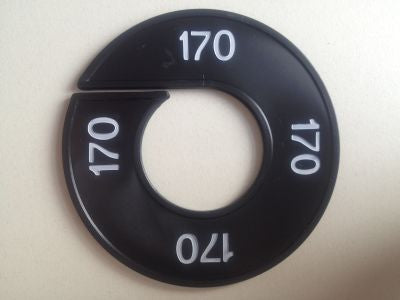 Klika - Maatring 9cm zwart/wit 170