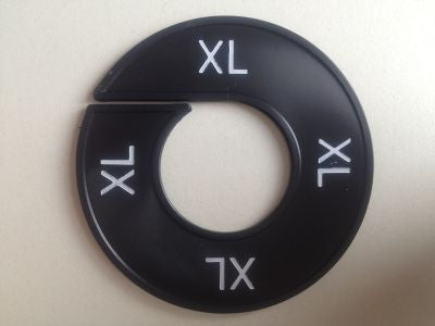 Klika - Size ring black/white XL