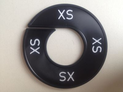 Klika - Maatring 9cm zwart/wit XS