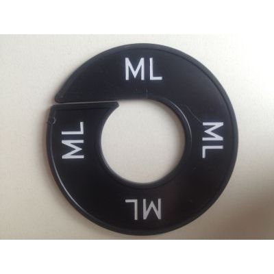 Klika - Maatring 9cm zwart/wit ML