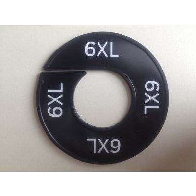 Klika - Maatring 9cm zwart/wit 6XL