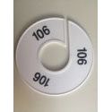 Klika - Maatring 11 cm wit/zwart 106