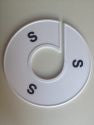 Klika - Maatring 11 cm wit/zwart S