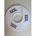 Klika - Maatring 11 cm wit/zwart XXXL