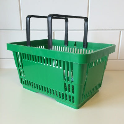 Klika - Shopping basket green 2 handles 22 liters