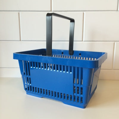 Klika - Winkelmandje blauw 1 handgreep 22 liter