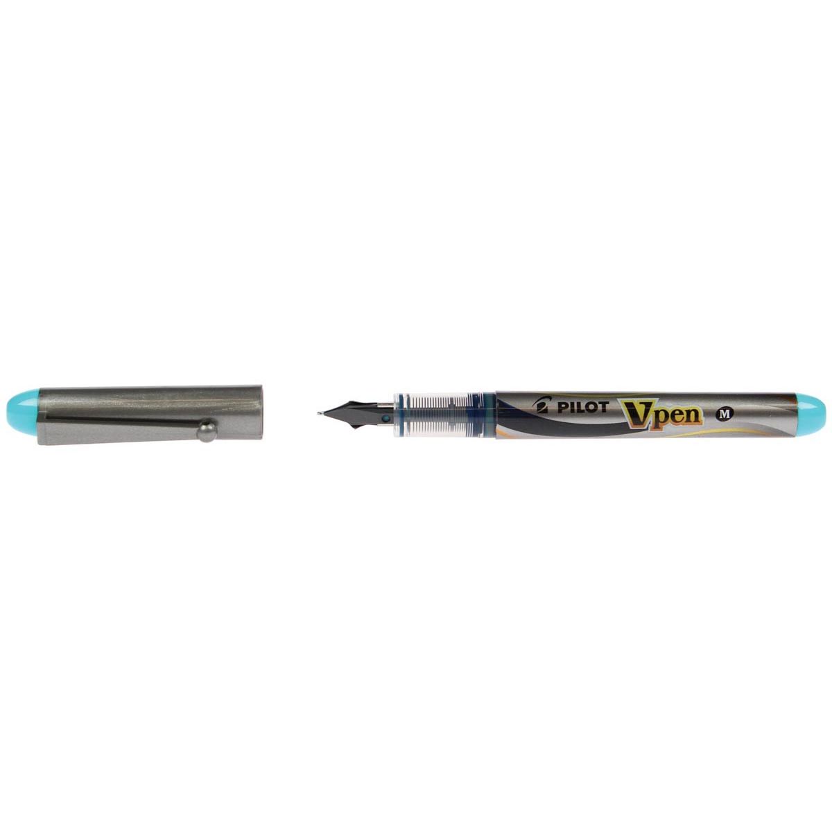 Pilot - fountain pen V-Pen Silver turquoise