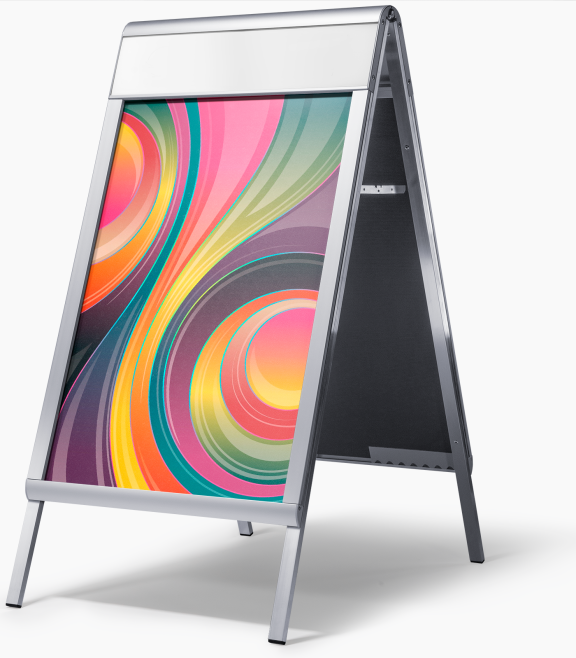 Klika - Sidewalk sign PRESTIGE Din A1 Logo plate