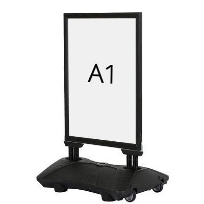 Klika - Pavement sign Boulevard Din A1 black