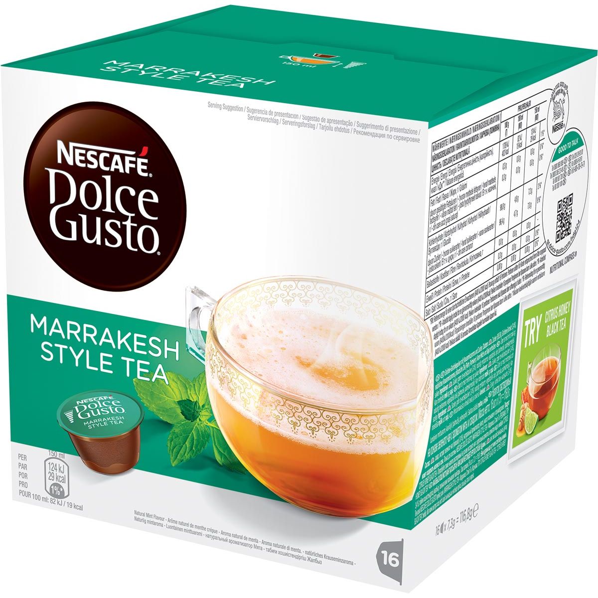 Nescafé - capsule di tè, Marrakesh, confezione da 16 pezzi