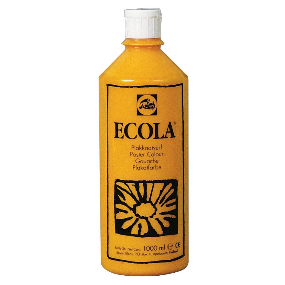 Talens - Gouache Ecola flacon 1000 ml, jaune