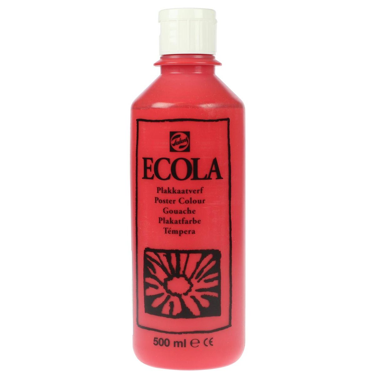 Talens - Ecola gouache 500 ml bottle, scarlet