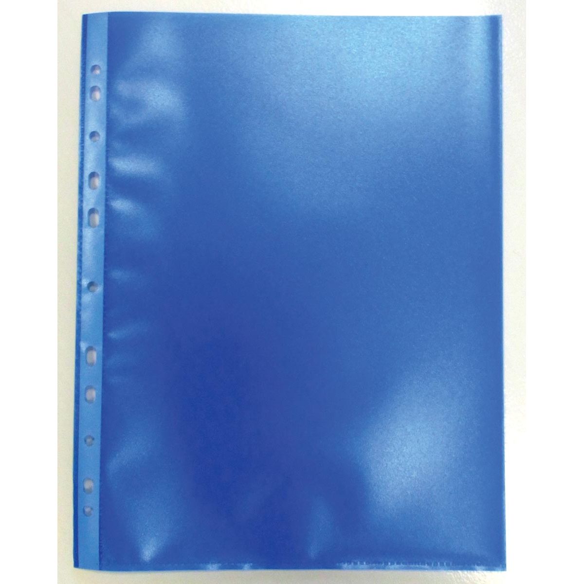 Bronyl - Bolsa de exposición perforada, azul, paquete de 50