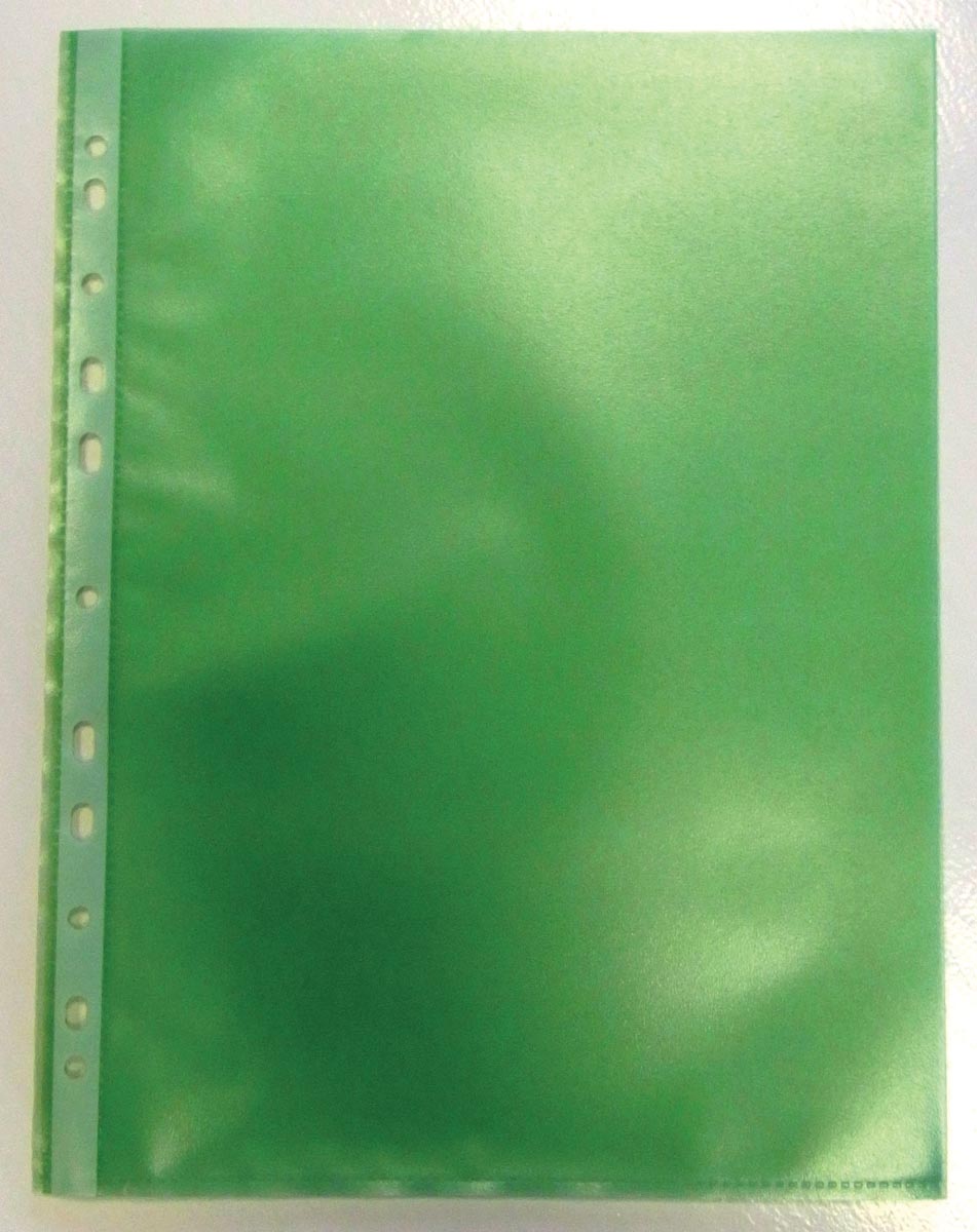 Bronyl - Bolsa de exposición perforada, verde, paquete de 50