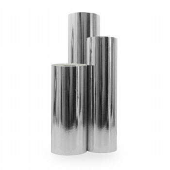 Klika - Cadeaupapier Geschenkpapier Metallic zilver papier 30 cm