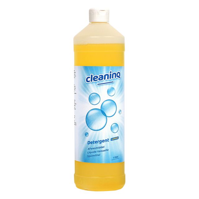 Cleaninq - Líquido lavavajillas 1 litro limón | 12 piezas