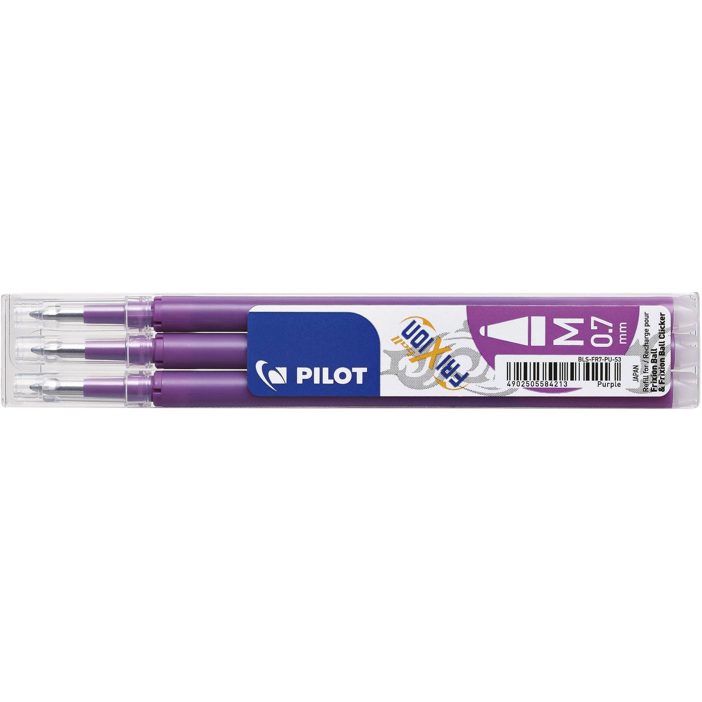 Pilot - Rollerpenvulling friXion medium paars set à 3 stuks