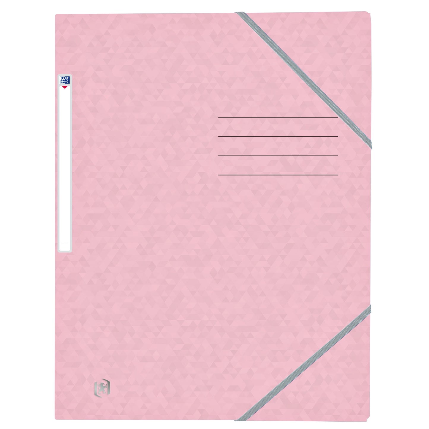 Oxford - Elastomap Top File+ A4 3 kleppen 390gr pastel roze | 10 stuks