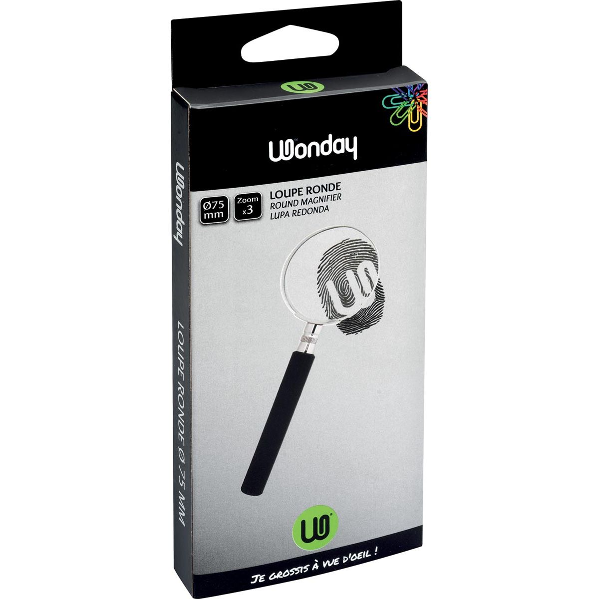 Wonday - leesloep diameter: 75 mm, vergroot 3 keer, in een doosje