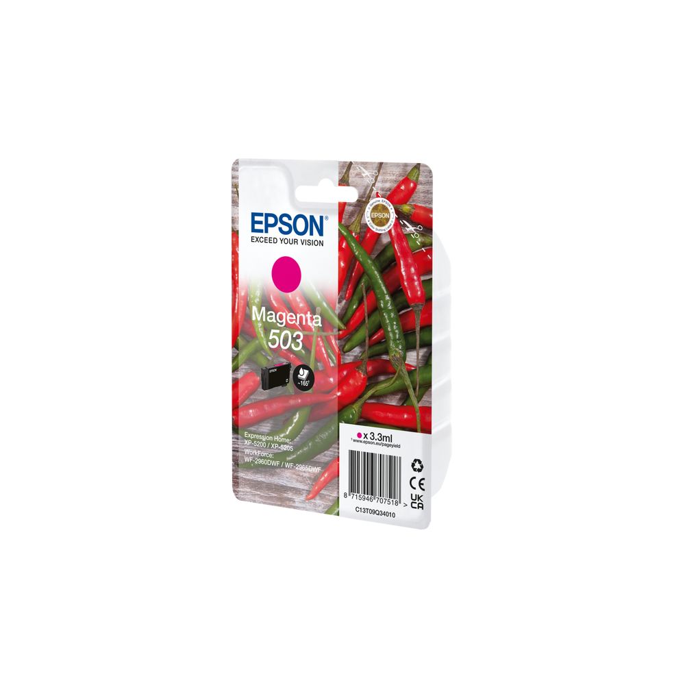 Epson - 503 inktcartridge 1 stuk(s) Origineel Normaal rendement Magenta