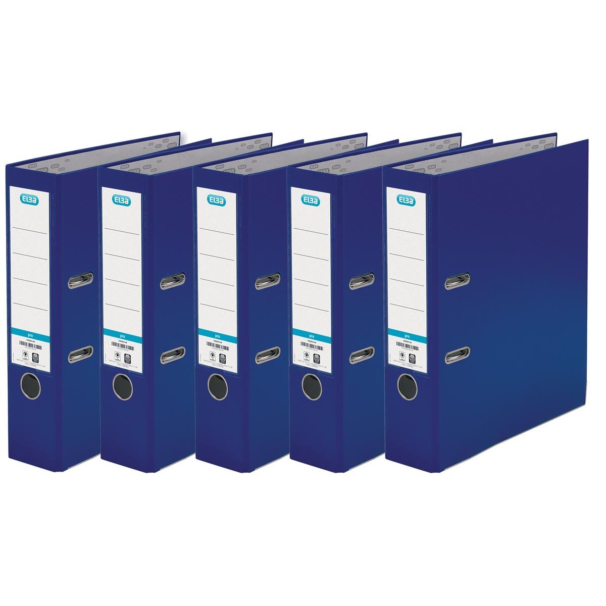 Elba - Smart Pro folder, 8 cm spine, pack of 5, blue