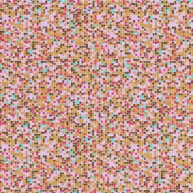 Klika - Carta da regalo Carta da regalo Mosaico toffee su bianco a coste 70 cm