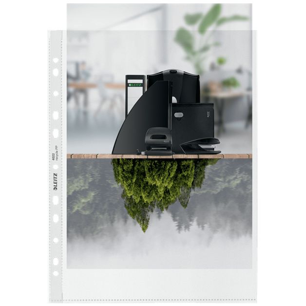 Leitz - Dispenser di riciclaggio per buste da esposizione, ft A4, 40 pezzi