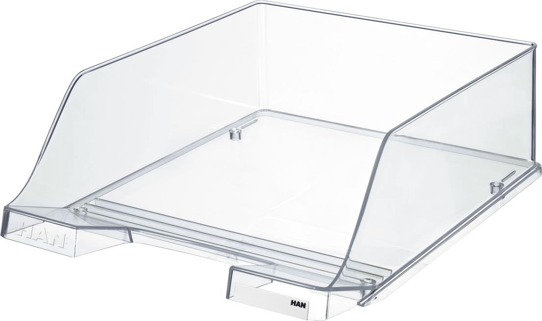 Han - corbeille à courrier XXL Crystal, transparent