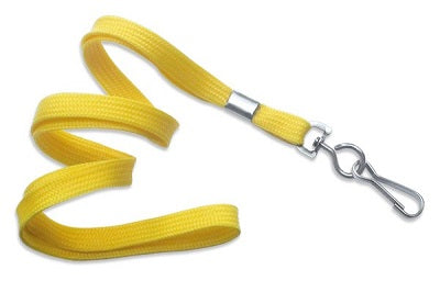 Klika - Keycord met metalen haak, br 10mm geel