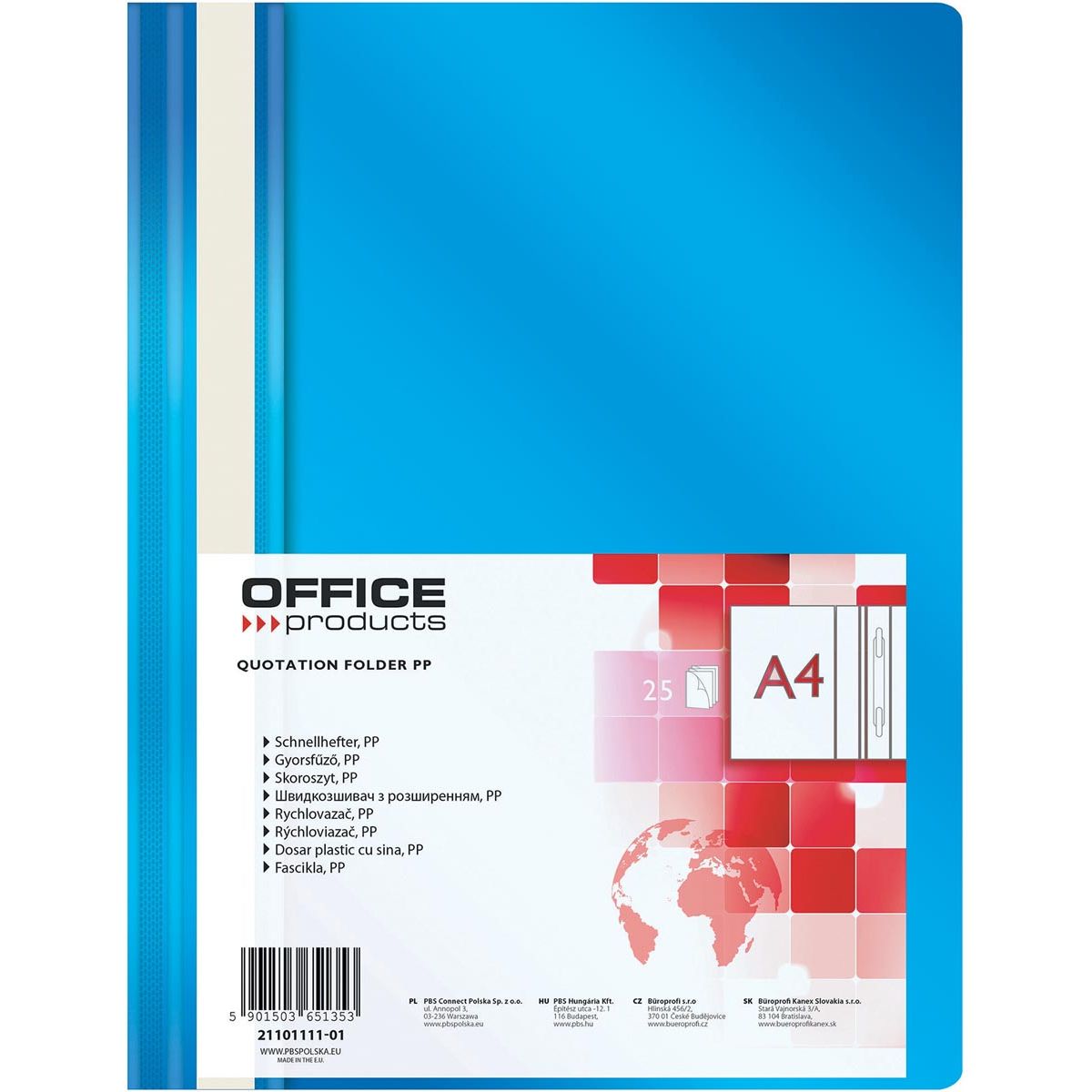 OFFICE products - snelhechtmap, blauw