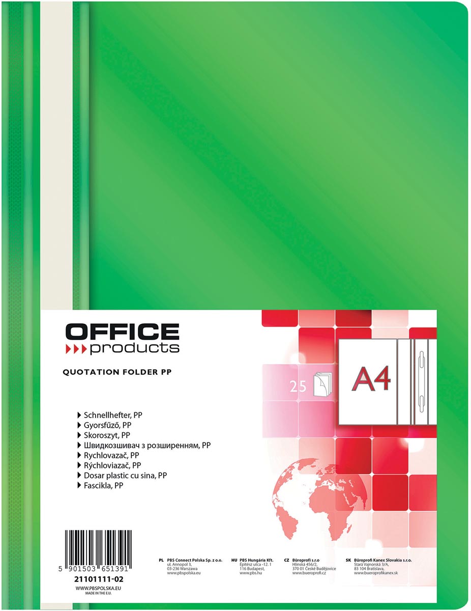 OFFICE products - snelhechtmap, groen