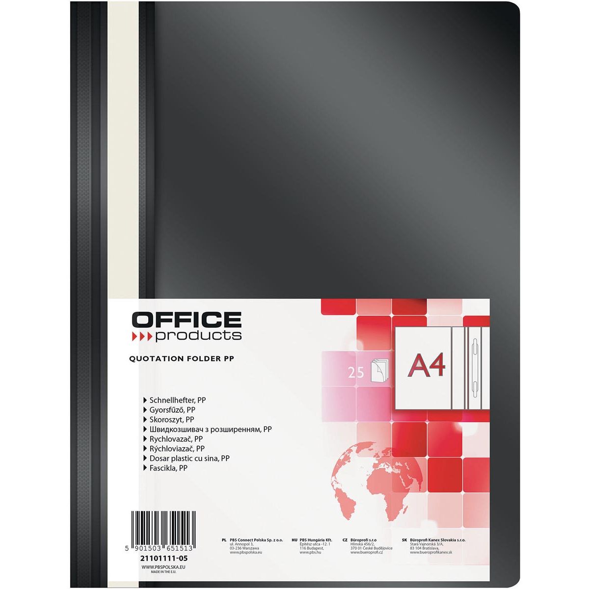 OFFICE products - quick-fix folder, black