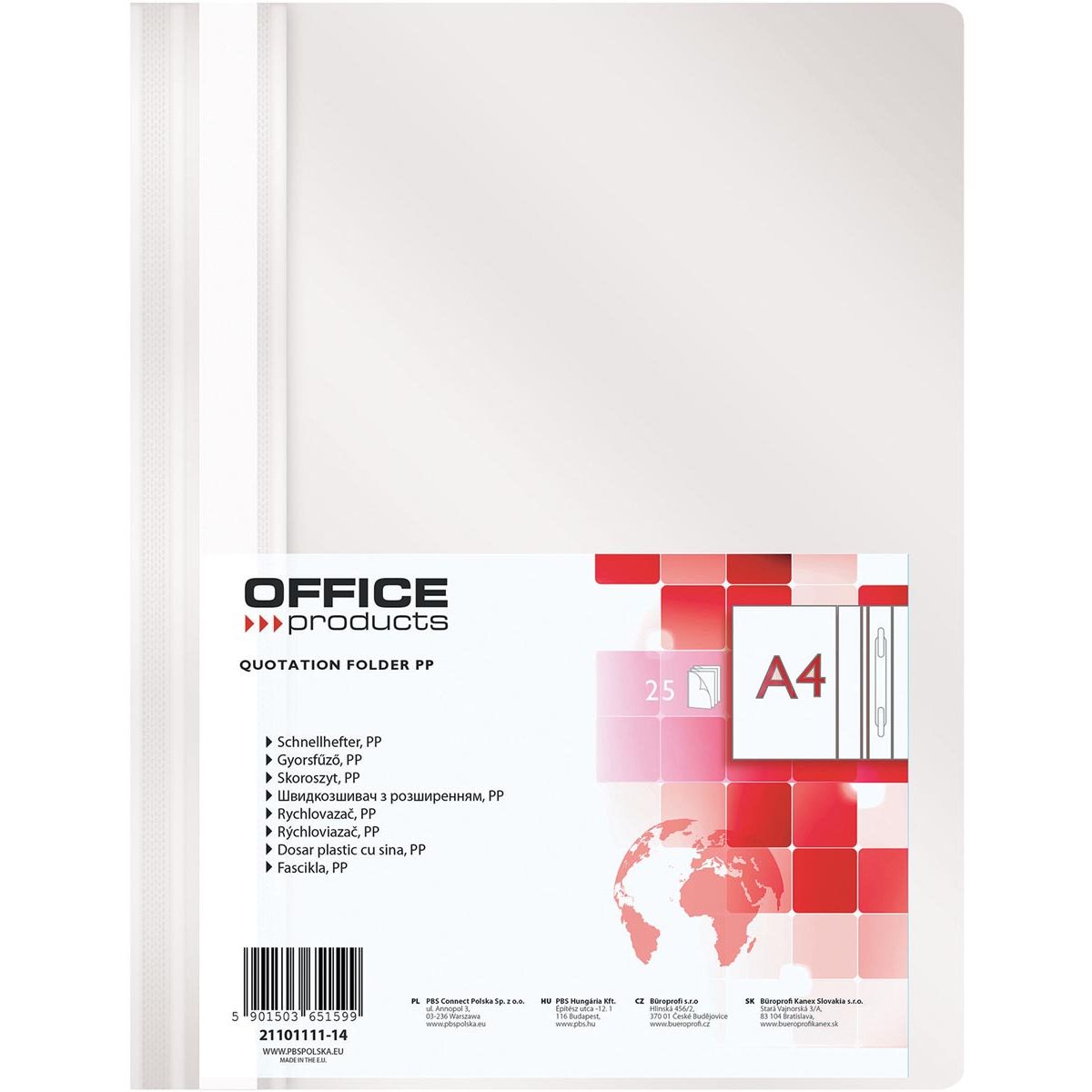 OFFICE products - snelhechtmap, wit
