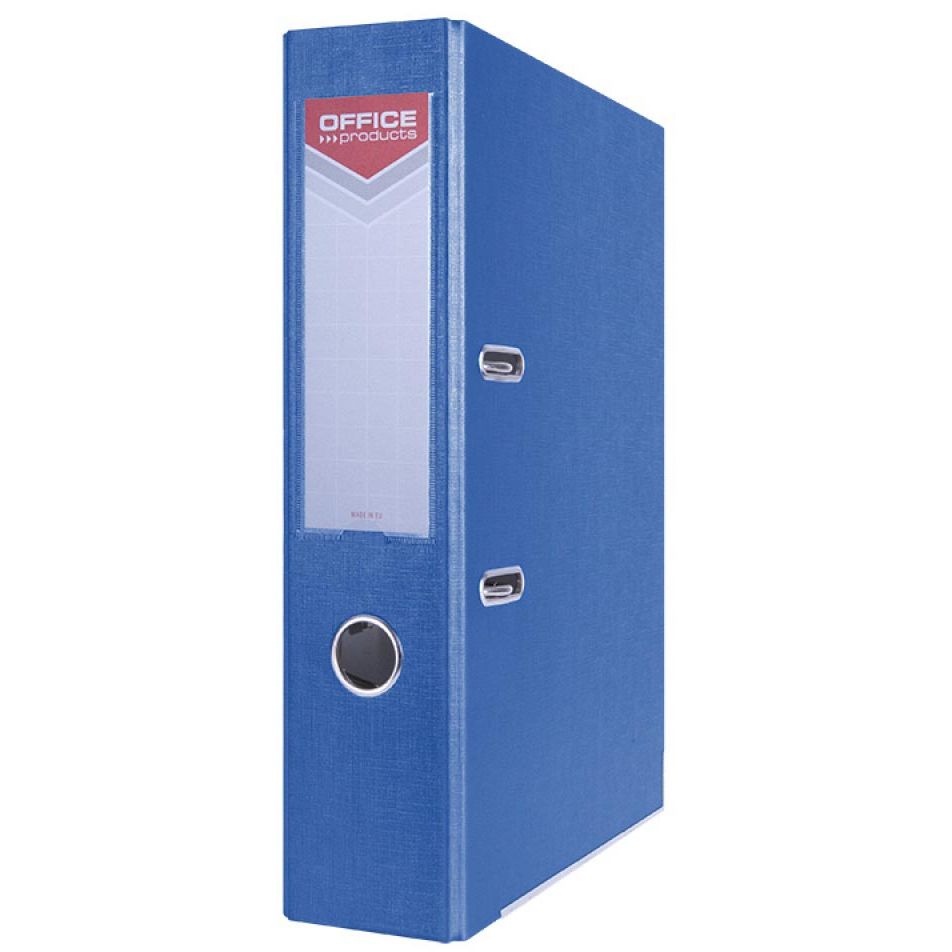 OFFICE products - ordner, voor A4, uit karton, rug van 7,5 cm, blauw