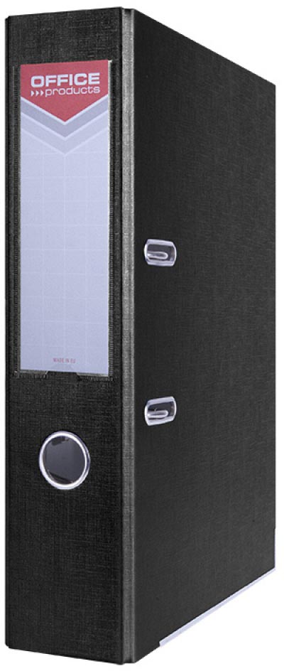 OFFICE products - ordner, voor A4, uit karton, rug van 7,5 cm, zwart