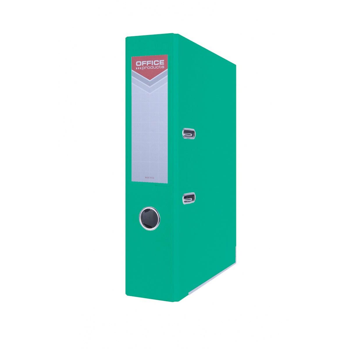 OFFICE products - ordner, voor A4, uit karton, rug van 7,5 cm, turquoise