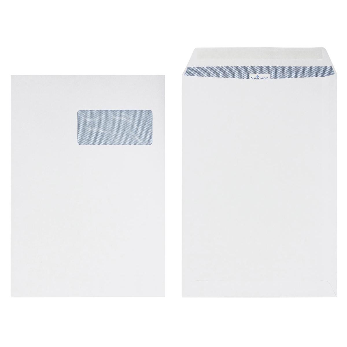 Navigator - Enveloppes à pochettes pi 229 x 324 mm, avec fenêtre à droite (pi 50 x 110 mm), boîte de 250 pièces