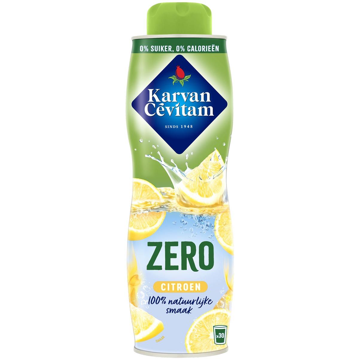 Karvan Cévitam - sciroppo, bottiglia da 60 cl, 0% zucchero, limone
