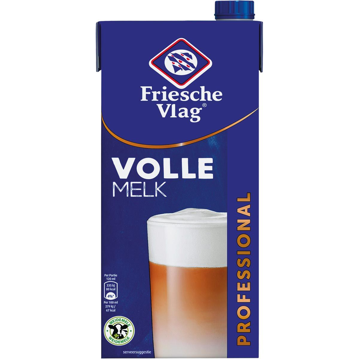 Friesche Vlag - Langlekker milk, pack of 1 liter, whole milk