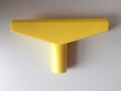 Klika - Pieza en T 90 mm amarilla para perfil-1