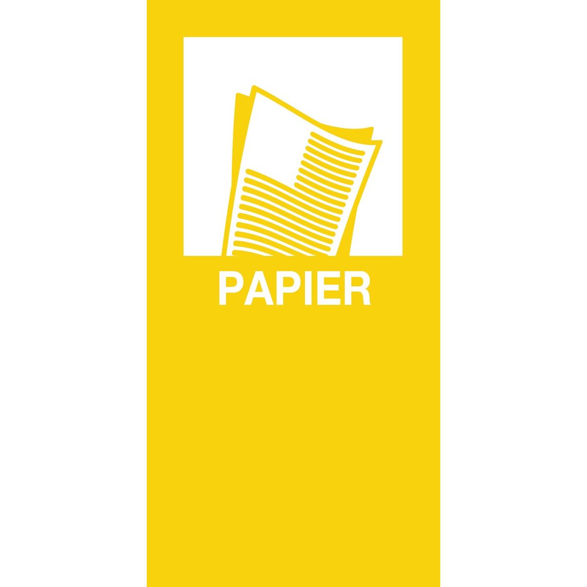 V-part - magnetic sticker PAPER, yellow