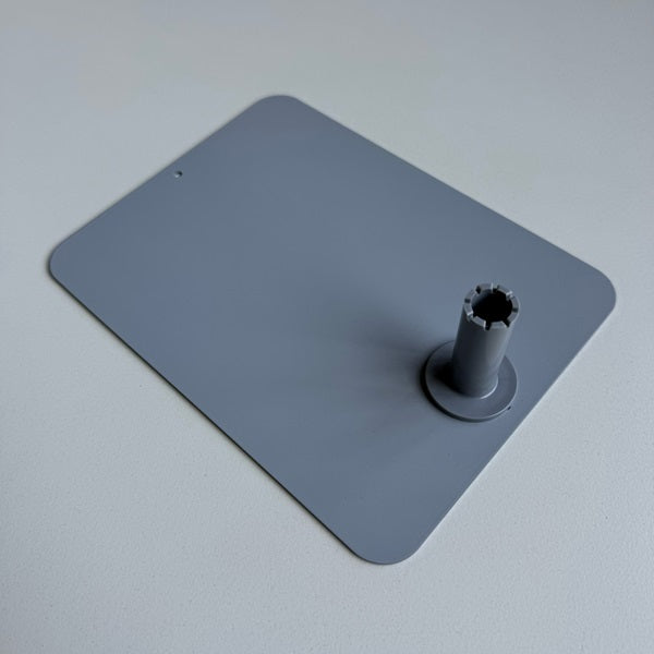 Klika - Voetplaat metaal 150x200mm donker grijs