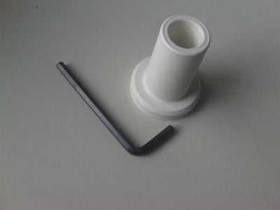 Klika - Portatubo in plastica bianca, per tubo 18mm