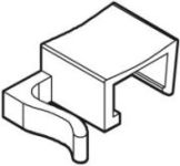 Klika - Gancho colgante transparente para 2x alambre