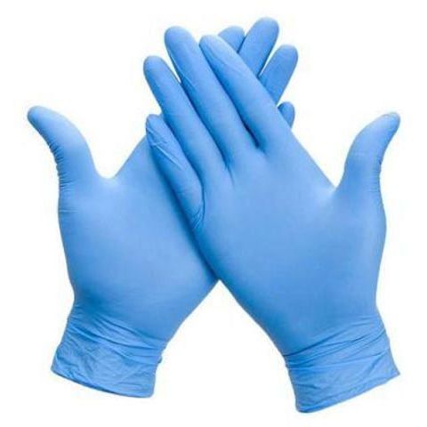Senza marchio - Guanti in nitrile, medi, blu, confezione da 100 pezzi