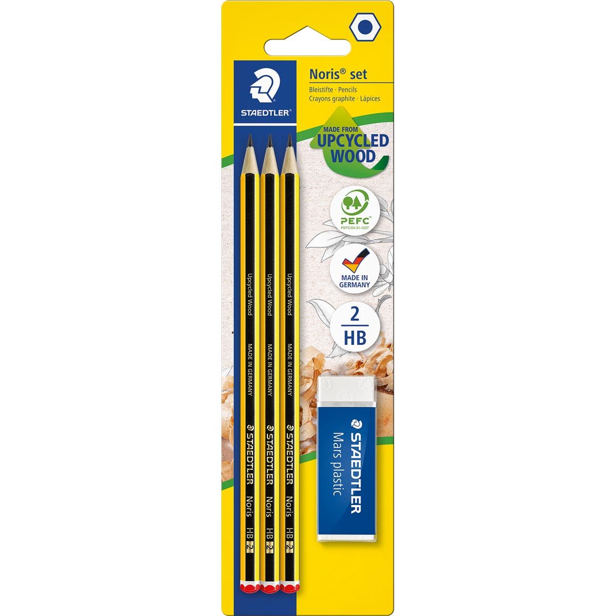 Staedtler - BL 3X CRAYON / 1X GOMME NORIS