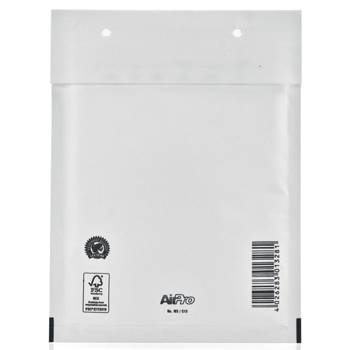 Airpro - Sobres de burbujas para bong, ft 150 x 215 mm, con cierre de tira, caja de 100 unidades, blanco