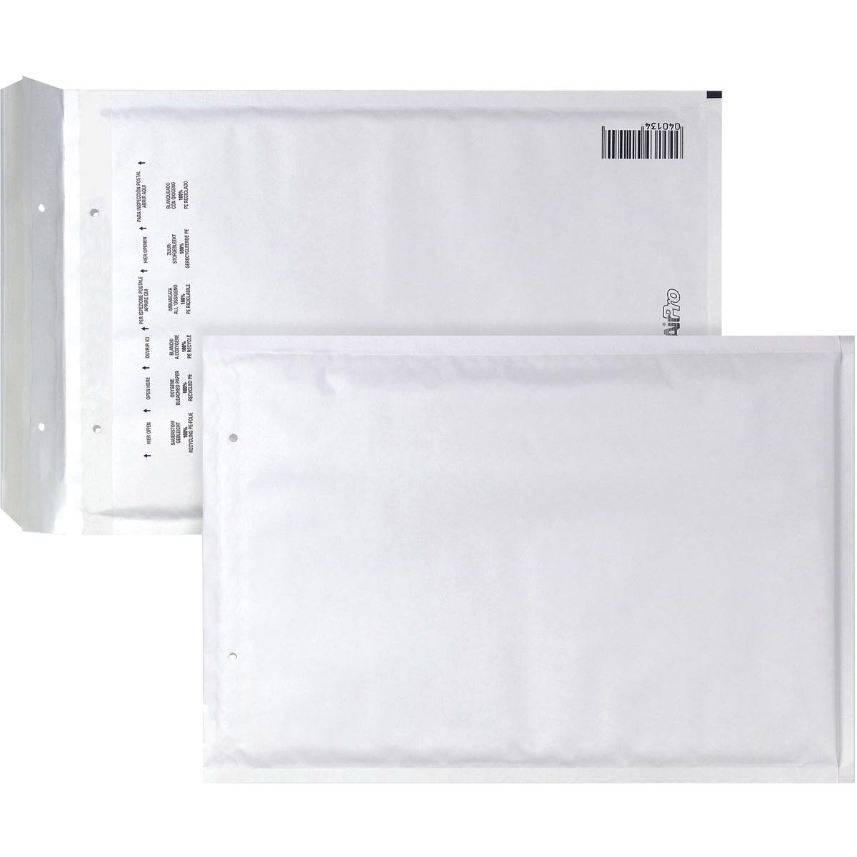 Airpro - Sobres de burbujas para bong, ft 220 x 340 mm, con cierre de tira, caja de 100 unidades, blanco