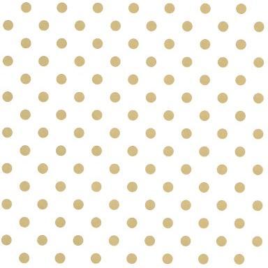 Klika - Gift wrapping paper Gift wrapping paper White with gold dots 30 cm